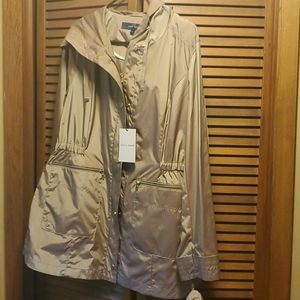 Cole Haan Packable Hooded Rain Jacket